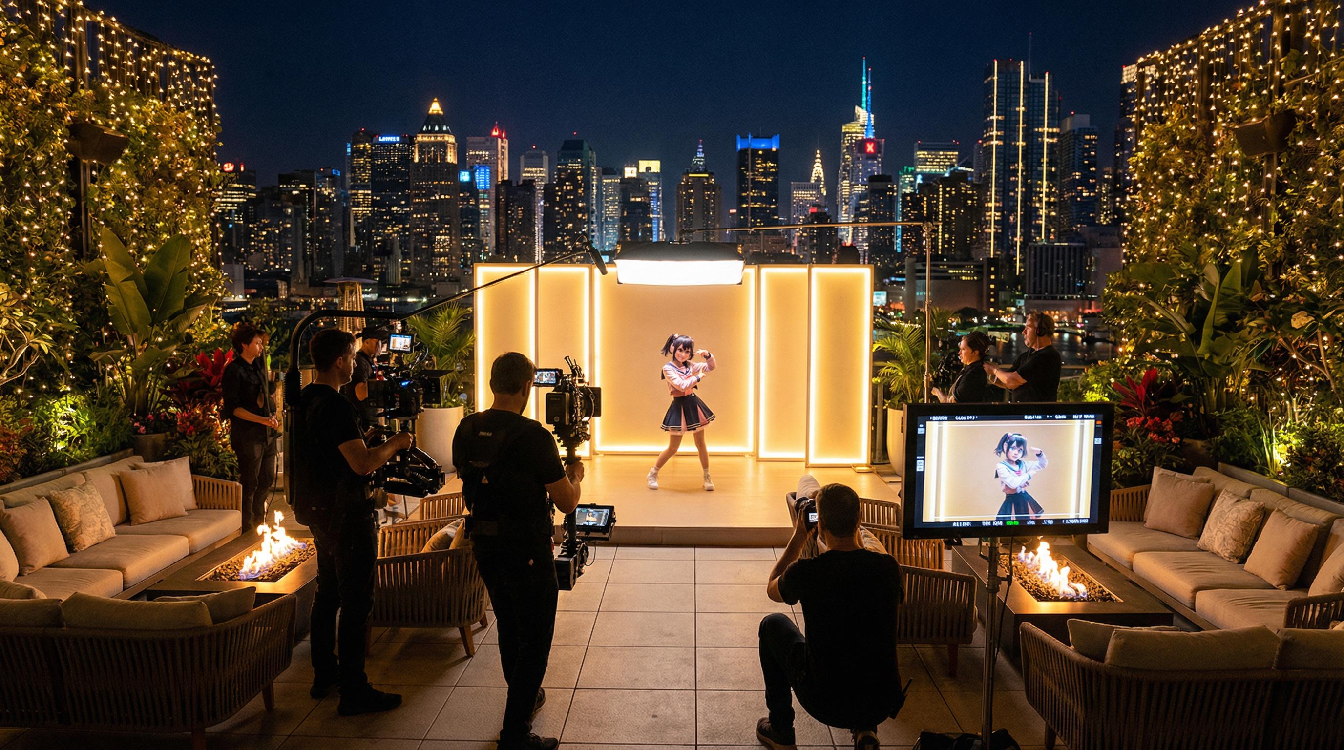 媚黑动漫MV拍摄